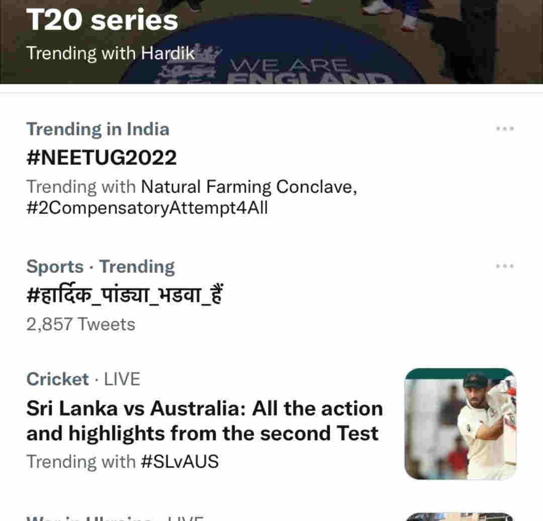 Hardik Pandya Twitter Trend