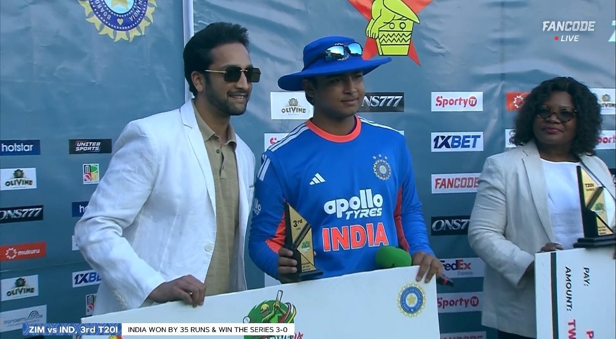 Vaibhav suryavanshi youngest player won player of the match and player of the series award in international cricket