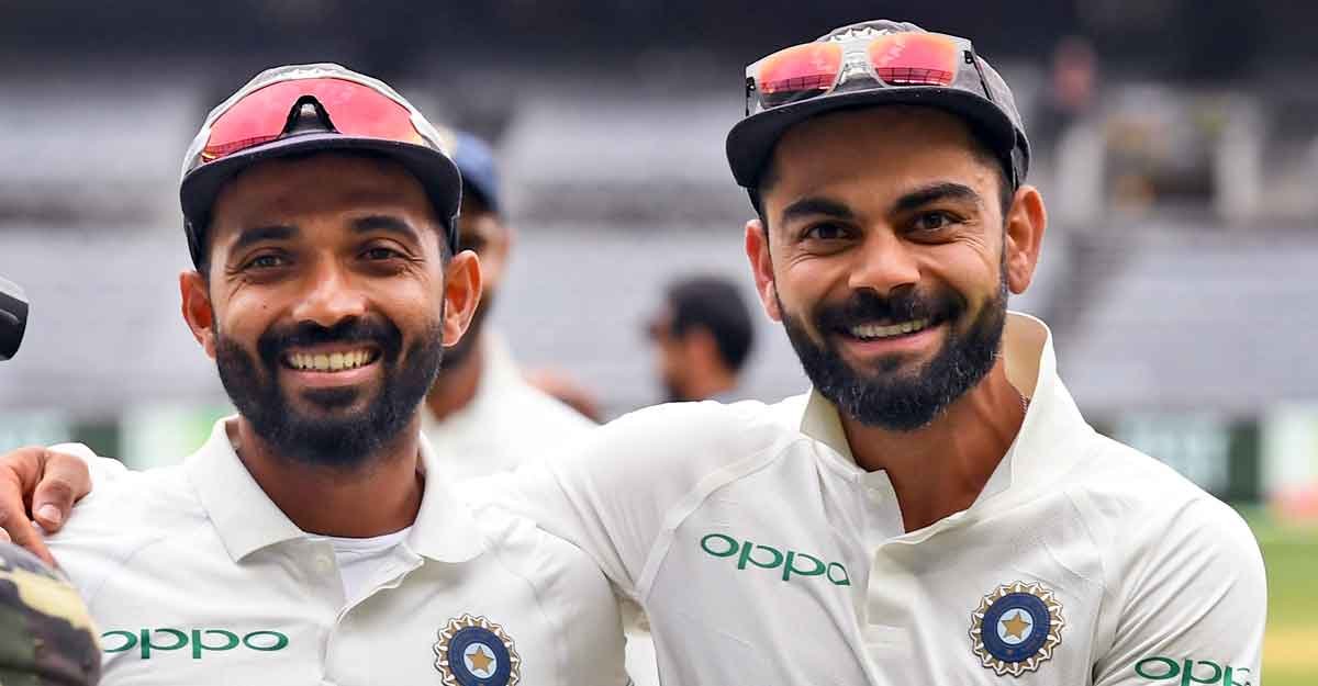 Ajinkya Rahane with virat kohli in test cricket