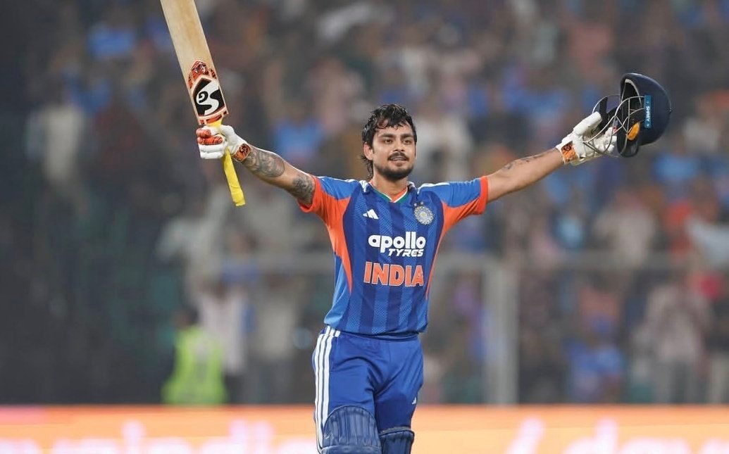 Against New Zealand, Ishan Kishan tore apart the bowlers and completed his first T20I century.